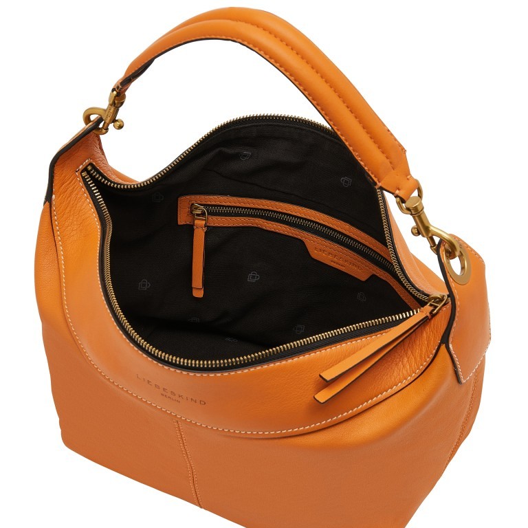 Beuteltasche Liza Hobo Pumpkin Spice, Farbe: orange, Marke: Liebeskind Berlin, EAN: 4099593010790, Abmessungen in cm: 24x22x15, Bild 4 von 5