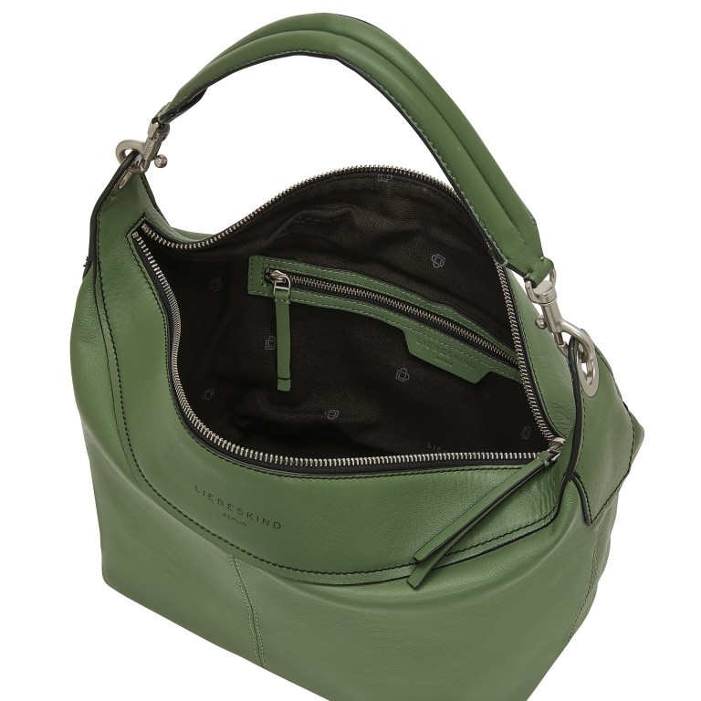 Beuteltasche Liza Hobo Palm Green, Farbe: grün/oliv, Marke: Liebeskind Berlin, EAN: 4099593010813, Abmessungen in cm: 24x22x15, Bild 4 von 5