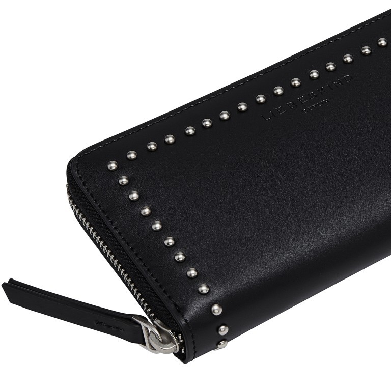 Geldbörse Paper Bag Sally Wallet Stud Ani Black, Farbe: schwarz, Marke: Liebeskind Berlin, EAN: 4099593011490, Abmessungen in cm: 18.5x10x2.5, Bild 4 von 4