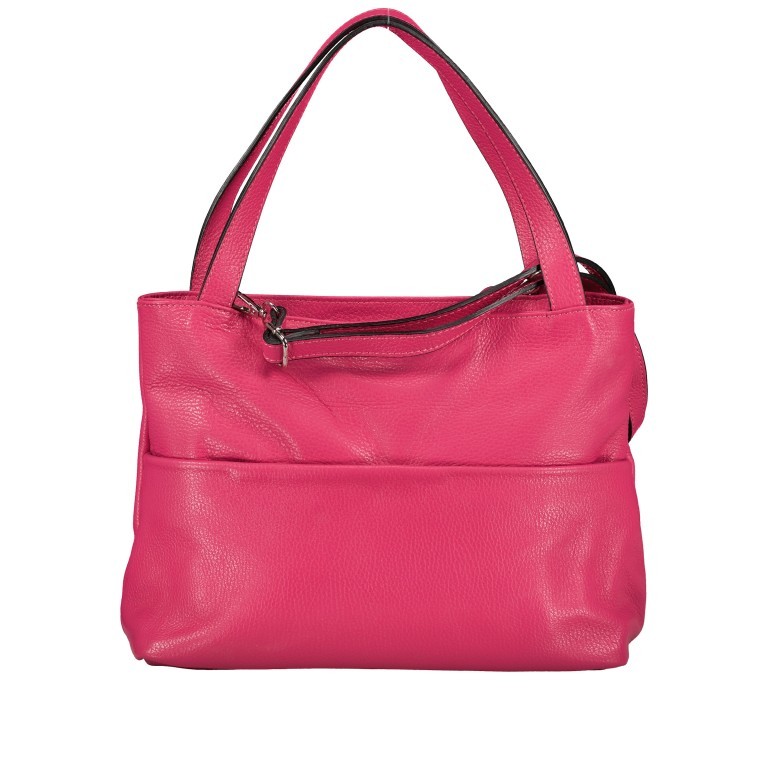 Handtasche Dollaro Fuchsia, Farbe: rosa/pink, Marke: Hausfelder Manufaktur, EAN: 4065646012554, Abmessungen in cm: 31x25x12, Bild 1 von 9