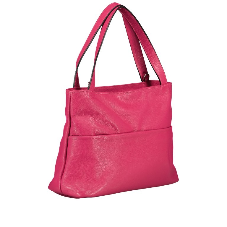 Handtasche Dollaro Fuchsia, Farbe: rosa/pink, Marke: Hausfelder Manufaktur, EAN: 4065646012554, Abmessungen in cm: 31x25x12, Bild 2 von 9