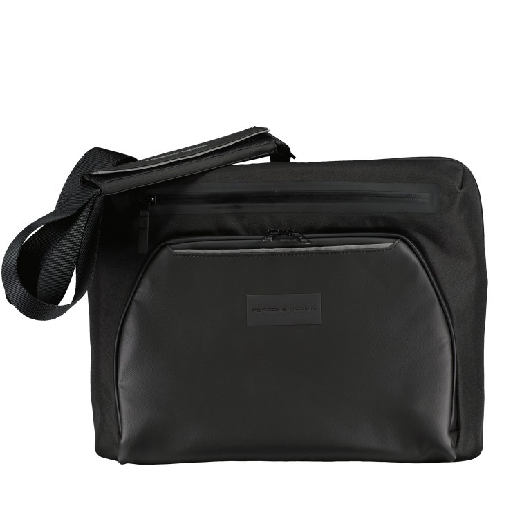 Kuriertasche Urban Eco Messenger Bag Black, Farbe: schwarz, Marke: Porsche Design, EAN: 4056487017594, Abmessungen in cm: 37x29x8, Bild 1 von 6