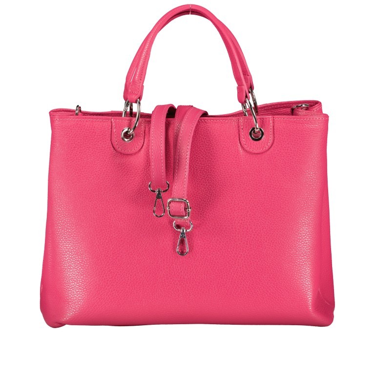 Handtasche Fuchsia, Farbe: rosa/pink, Marke: Hausfelder Manufaktur, EAN: 4065646012653, Abmessungen in cm: 35x26x11, Bild 1 von 7