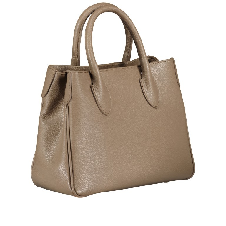 Handtasche Taupe, Farbe: taupe/khaki, Marke: Hausfelder Manufaktur, EAN: 4065646012738, Abmessungen in cm: 30x22x12, Bild 2 von 7