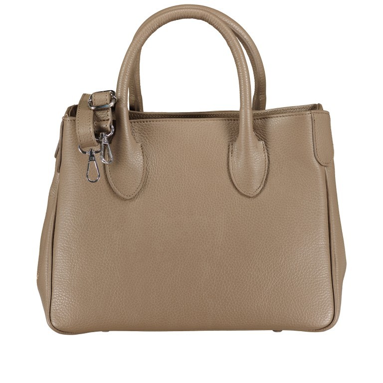 Handtasche Taupe, Farbe: taupe/khaki, Marke: Hausfelder Manufaktur, EAN: 4065646012738, Abmessungen in cm: 30x22x12, Bild 1 von 7