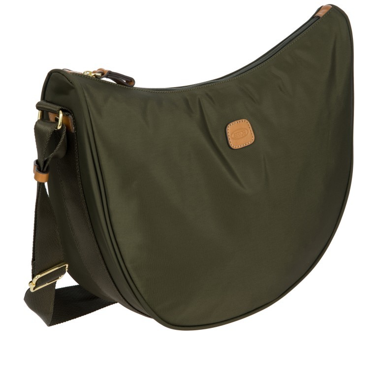 Beuteltasche X-BAG & X-Travel Halfmoon Bag Oliva, Farbe: grün/oliv, Marke: Brics, EAN: 8016623140544, Abmessungen in cm: 35x28x12, Bild 2 von 7