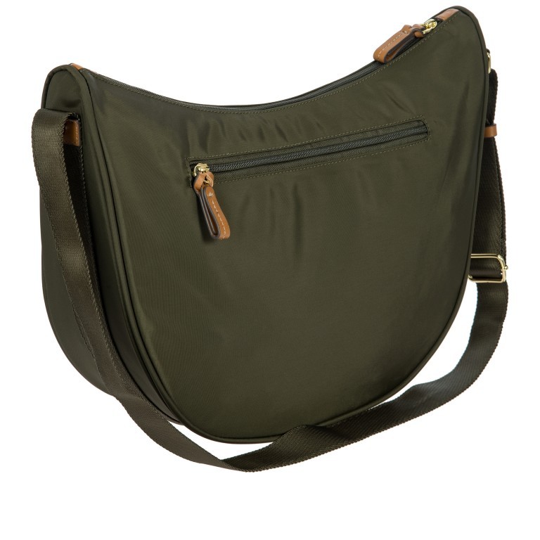 Beuteltasche X-BAG & X-Travel Halfmoon Bag Oliva, Farbe: grün/oliv, Marke: Brics, EAN: 8016623140544, Abmessungen in cm: 35x28x12, Bild 4 von 7