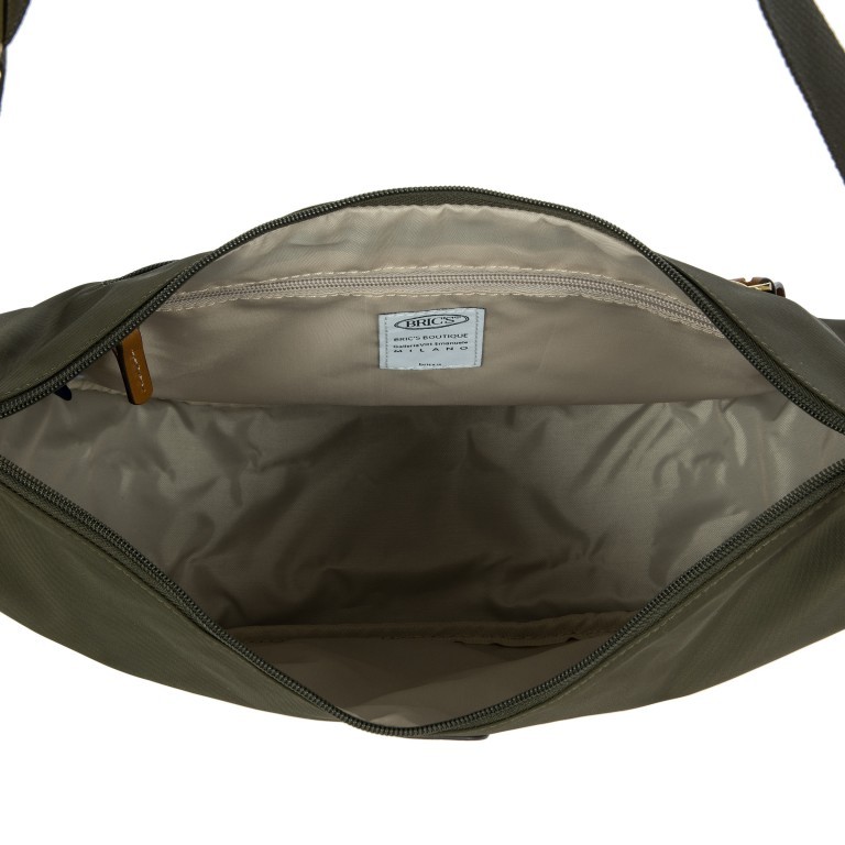 Beuteltasche X-BAG & X-Travel Halfmoon Bag Oliva, Farbe: grün/oliv, Marke: Brics, EAN: 8016623140544, Abmessungen in cm: 35x28x12, Bild 6 von 7