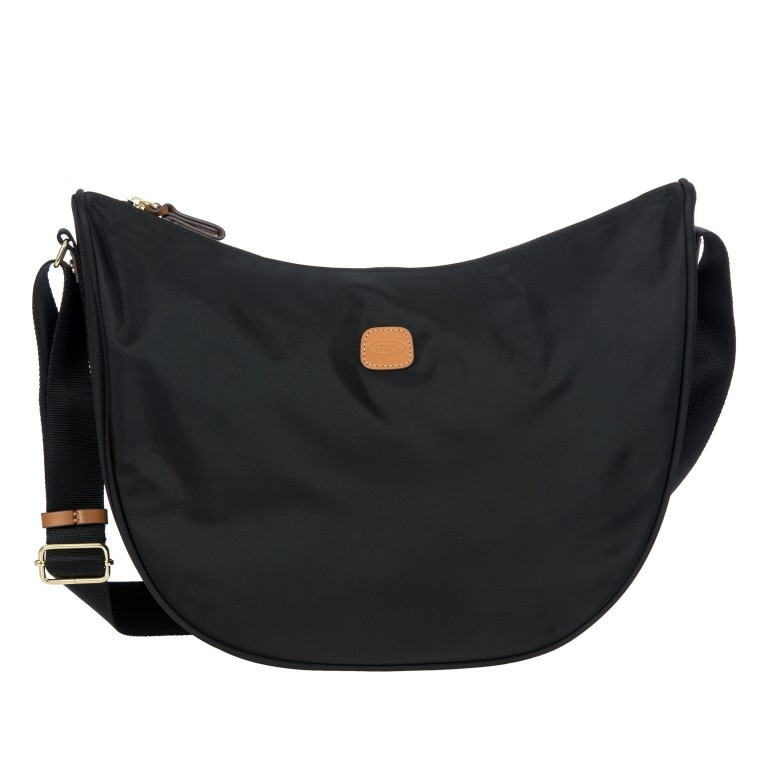 Beuteltasche X-BAG & X-Travel Halfmoon Bag Nero, Farbe: schwarz, Marke: Brics, EAN: 8016623140551, Abmessungen in cm: 35x28x12, Bild 1 von 7