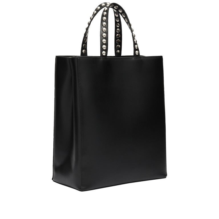 Handtasche Paper Bag Tote M Stud Ani Black, Farbe: schwarz, Marke: Liebeskind Berlin, EAN: 4099593009480, Abmessungen in cm: 34x29x15, Bild 2 von 5