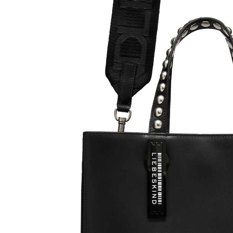 Handtasche Paper Bag Tote M Stud Ani Black, Farbe: schwarz, Marke: Liebeskind Berlin, EAN: 4099593009480, Abmessungen in cm: 34x29x15, Bild 5 von 5