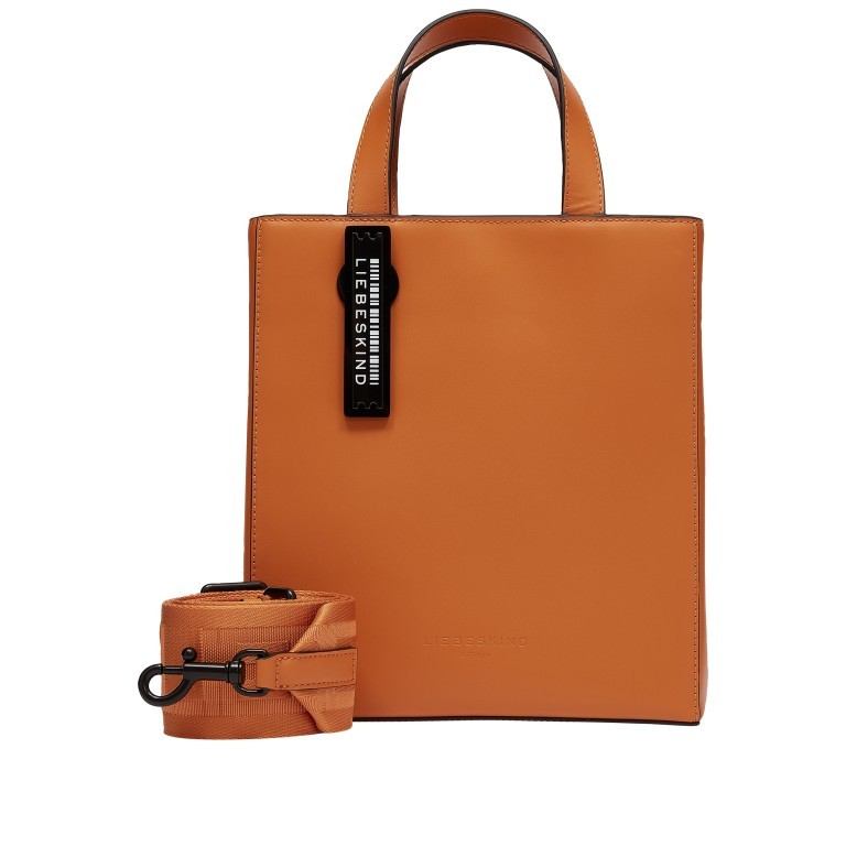 Handtasche Paper Bag Tote S Carter Pumpkin Spice, Farbe: orange, Marke: Liebeskind Berlin, EAN: 4099593009435, Abmessungen in cm: 22x25x12, Bild 1 von 5