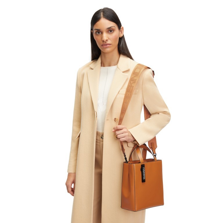 Handtasche Paper Bag Tote S Carter Pumpkin Spice, Farbe: orange, Marke: Liebeskind Berlin, EAN: 4099593009435, Abmessungen in cm: 22x25x12, Bild 3 von 5