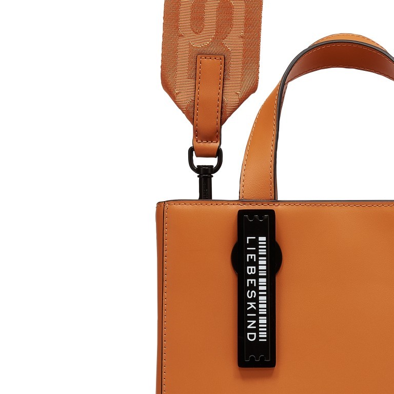 Handtasche Paper Bag Tote S Carter Pumpkin Spice, Farbe: orange, Marke: Liebeskind Berlin, EAN: 4099593009435, Abmessungen in cm: 22x25x12, Bild 5 von 5