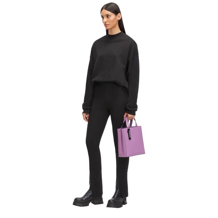 Handtasche Paper Bag Tote S Carter Digital Lavender, Farbe: flieder/lila, Marke: Liebeskind Berlin, EAN: 4099593009442, Abmessungen in cm: 22x25x12, Bild 3 von 5
