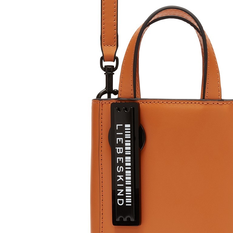 Handtasche Paper Bag Tote XXS Carter Pumpkin Spice, Farbe: orange, Marke: Liebeskind Berlin, EAN: 4099593008292, Abmessungen in cm: 11.5x16.5x4.5, Bild 5 von 5