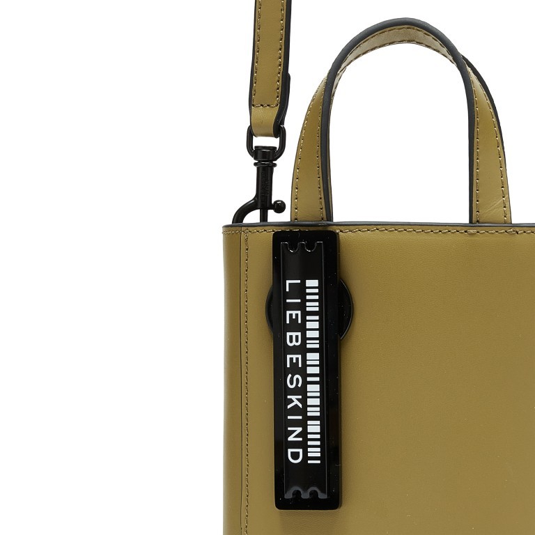Handtasche Paper Bag Tote XXS Carter Matcha, Farbe: grün/oliv, Marke: Liebeskind Berlin, EAN: 4099593008315, Abmessungen in cm: 11.5x16.5x4.5, Bild 5 von 5