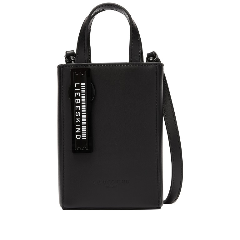 Handtasche Paper Bag Tote XXS Carter Black, Farbe: schwarz, Marke: Liebeskind Berlin, EAN: 4099593008339, Abmessungen in cm: 11.5x16.5x4.5, Bild 1 von 5
