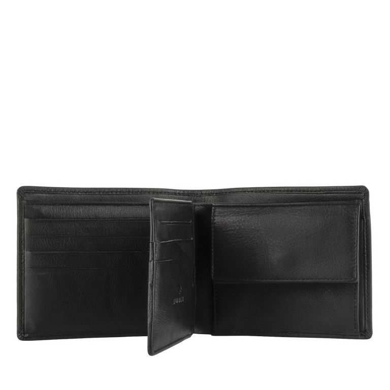 Geldbörse Langley 071 mit RFID-Schutz Schwarz, Farbe: schwarz, Marke: Flanigan, EAN: 4066727001818, Abmessungen in cm: 11.5x9.5x2, Bild 4 von 4