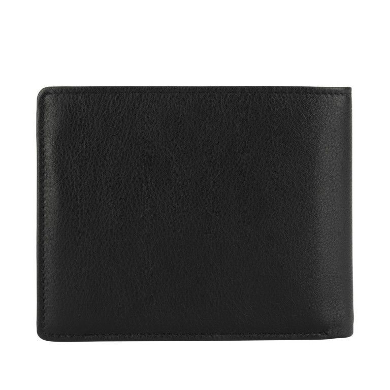 Geldbörse Langley 073 mit RFID-Schutz Schwarz, Farbe: schwarz, Marke: Flanigan, EAN: 4066727001832, Abmessungen in cm: 12x9.5x1.5, Bild 3 von 4