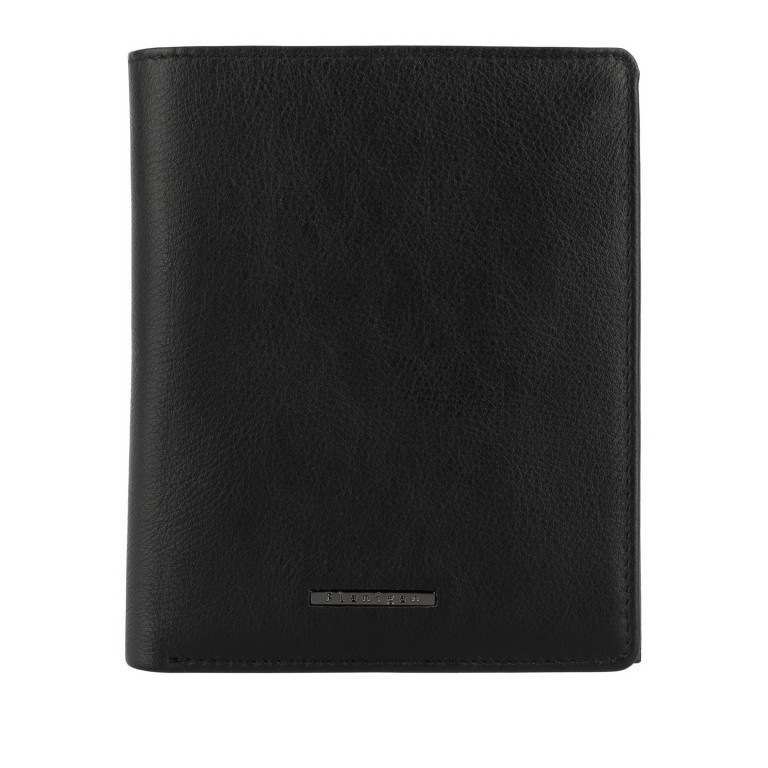 Geldbörse Langley 077 mit RFID-Schutz Schwarz, Farbe: schwarz, Marke: Flanigan, EAN: 4066727001870, Abmessungen in cm: 10x12.5x2.5, Bild 1 von 4