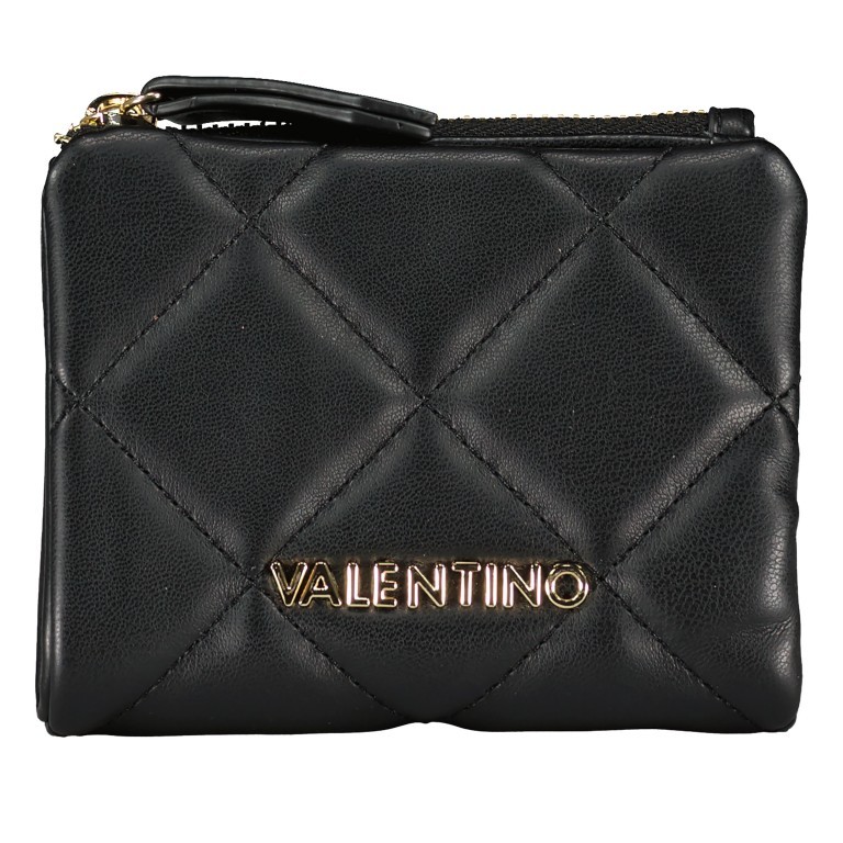Geldbörse Ocarina Nero, Farbe: schwarz, Marke: Valentino Bags, EAN: 8054942225825, Abmessungen in cm: 12x9.5x2, Bild 1 von 4