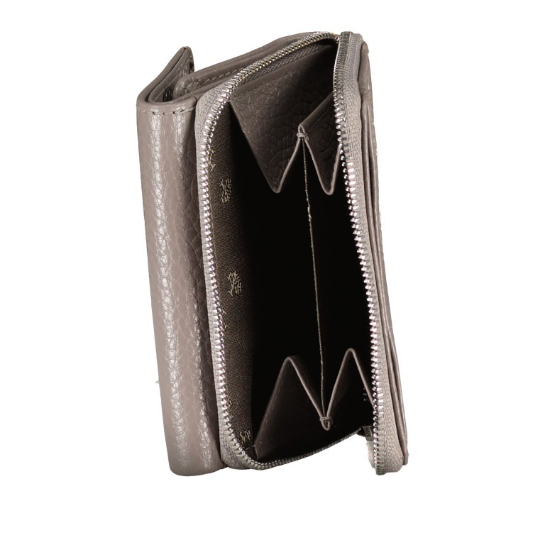 Geldbörse mit RFID-Schutz Grau, Farbe: grau, Marke: Hausfelder Manufaktur, EAN: 4065646011762, Abmessungen in cm: 10.5x8x2, Bild 4 von 5