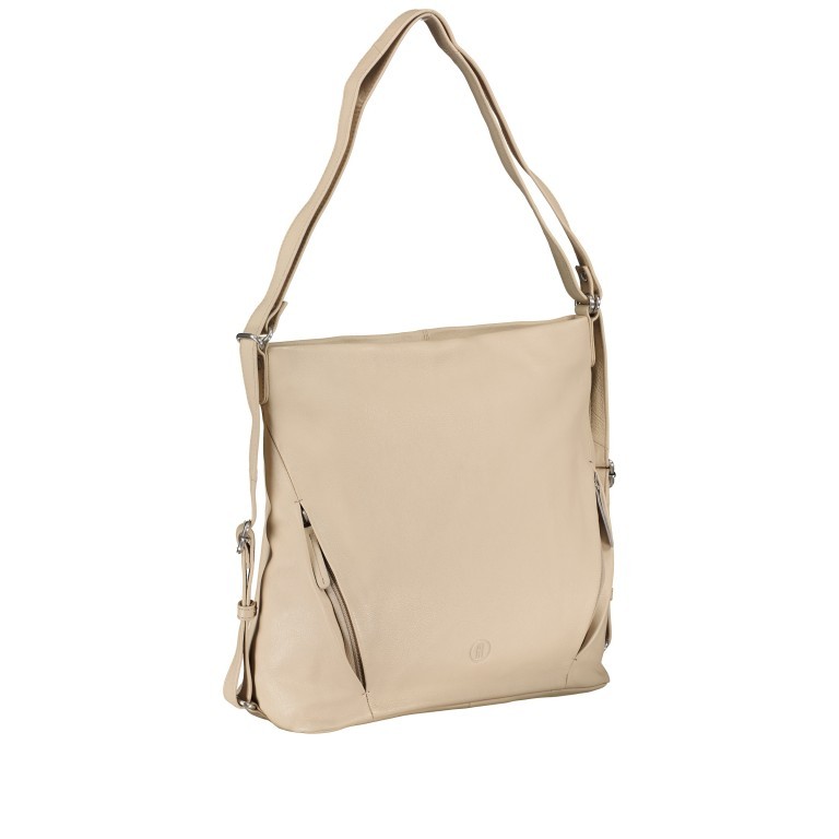 Beuteltasche / Rucksack Beige, Farbe: beige, Marke: Hausfelder Manufaktur, EAN: 4065646011526, Abmessungen in cm: 30x30x13, Bild 2 von 6