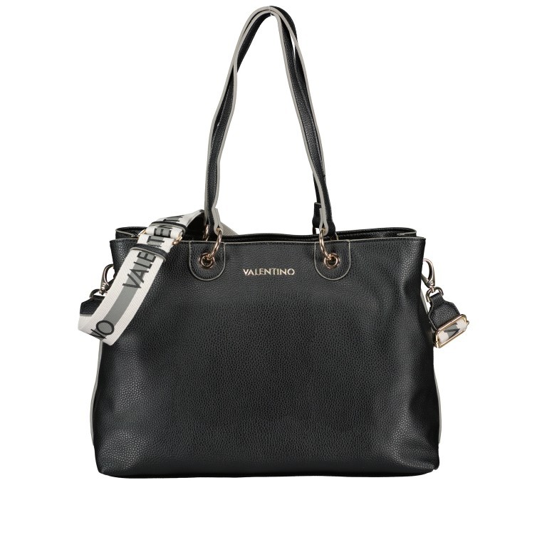 Shopper Swim Relove Recycle Nero, Farbe: schwarz, Marke: Valentino Bags, EAN: 8058043878188, Abmessungen in cm: 38x27x13, Bild 1 von 7