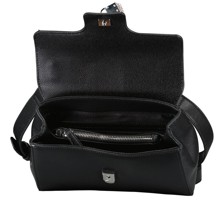 Umhängetasche Divina Nero, Farbe: schwarz, Marke: Valentino Bags, EAN: 8058043887173, Abmessungen in cm: 23x15x10, Bild 6 von 6