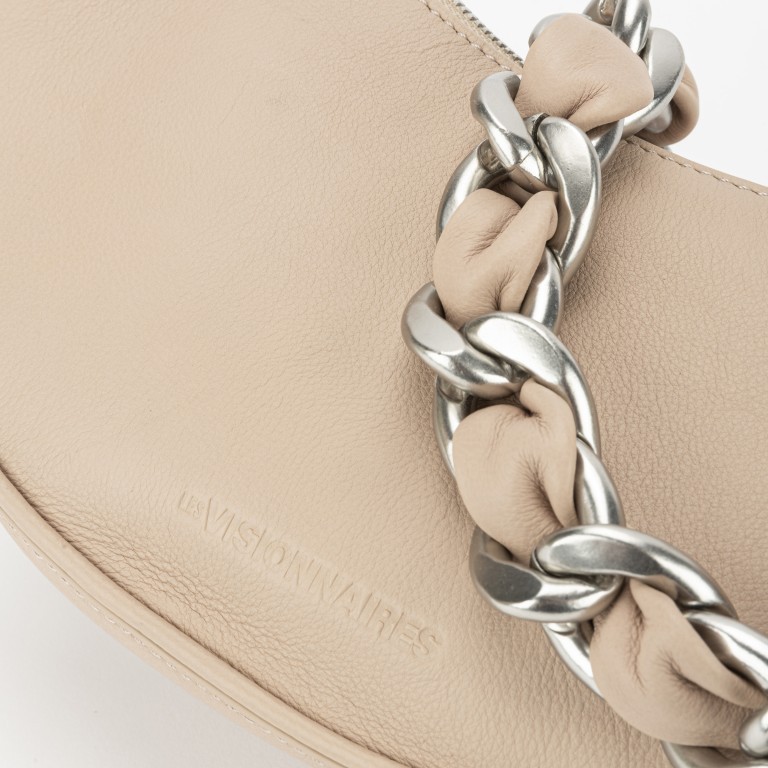 Tasche Chain Reaction Ivy Chain Soft Grainy Light Beige, Farbe: beige, Marke: Les Visionnaires, EAN: 4262371045516, Abmessungen in cm: 25x13x7, Bild 4 von 4