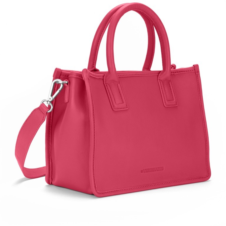 Tasche Soft Volume Lena Silky Leather Hot Pink, Farbe: rosa/pink, Marke: Les Visionnaires, EAN: 4262371042850, Abmessungen in cm: 28x34x15, Bild 2 von 4