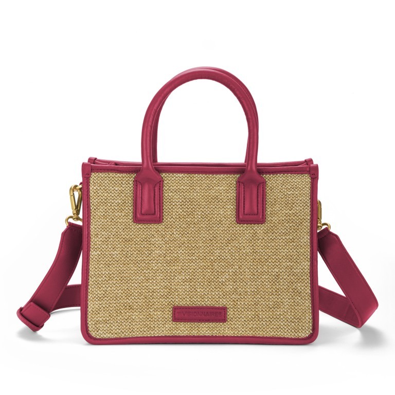 Handtasche Canvas Lena Hot Pink, Farbe: rosa/pink, Marke: Les Visionnaires, EAN: 4262371042911, Abmessungen in cm: 28x34x15, Bild 1 von 4