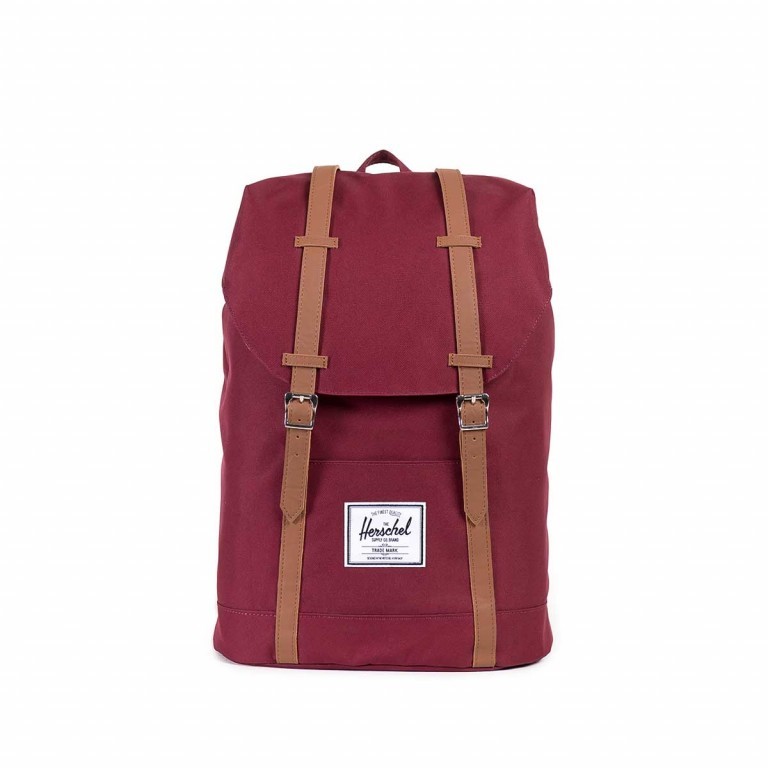 Rucksack Retreat Volumen 18 Liter Windsor Wine Tan Synthetic, Farbe: rot/weinrot, Marke: Herschel, EAN: 0828432065288, Bild 1 von 5