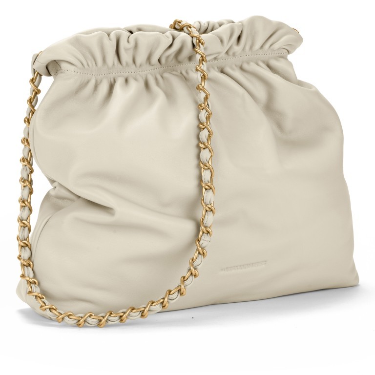 Beuteltasche Soft Volume Louanne Silky Leather Off White, Farbe: weiß, Marke: Les Visionnaires, EAN: 4262371043857, Abmessungen in cm: 36x37x7, Bild 2 von 4