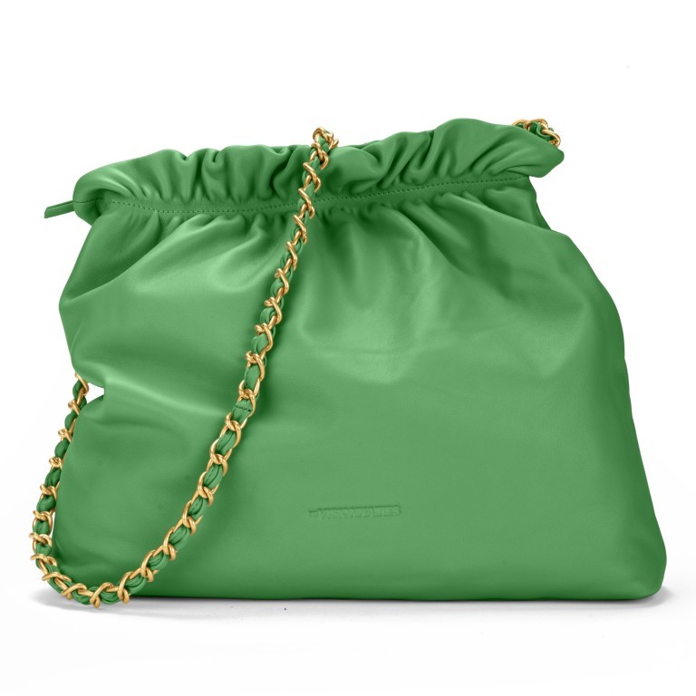 Beuteltasche Soft Volume Louanne Silky Leather Emerald Green, Farbe: grün/oliv, Marke: Les Visionnaires, EAN: 4262371043895, Abmessungen in cm: 36x37x7, Bild 1 von 4
