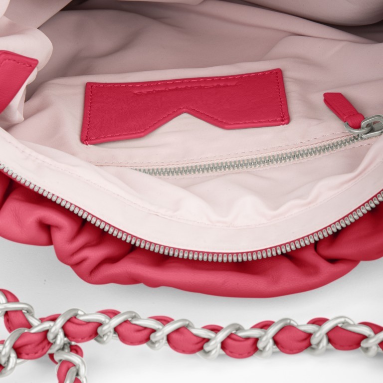 Beuteltasche Soft Volume Louanne Silky Leather Hot Pink, Farbe: rosa/pink, Marke: Les Visionnaires, EAN: 4262371043925, Abmessungen in cm: 36x37x7, Bild 3 von 4