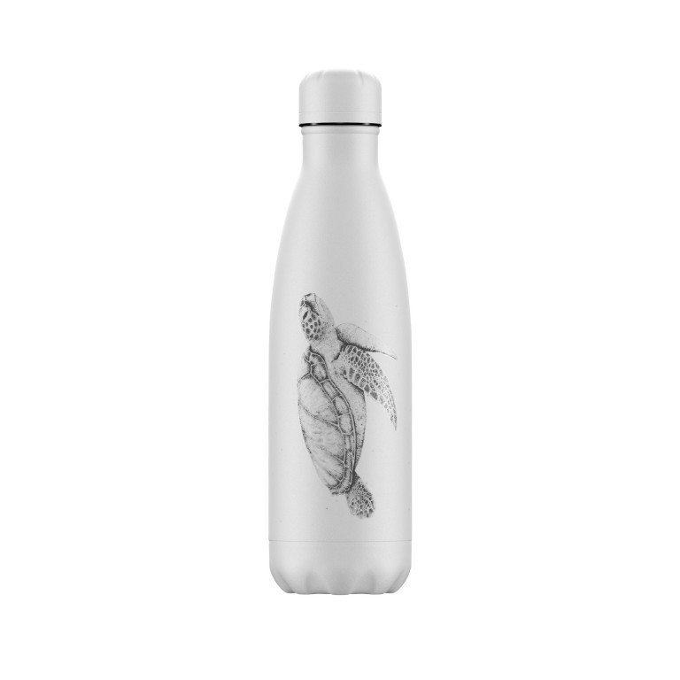 Trinkflasche Sea Life Volumen 500 ml Turtle, Farbe: weiß, Marke: Chilly's Bottles, EAN: 5056243501731, Bild 1 von 1