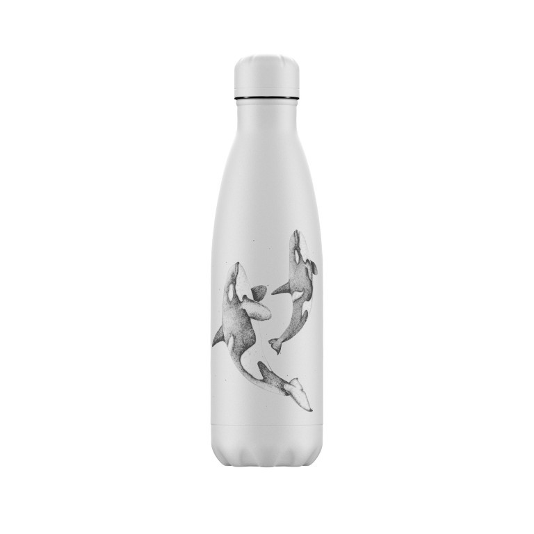 Trinkflasche Sea Life Volumen 500 ml Orca, Farbe: beige, Marke: Chilly's Bottles, EAN: 5056243501748, Bild 1 von 1