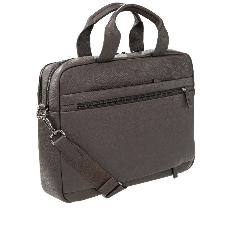 Aktentasche Cardona Pandion MHZ Dark Brown, Farbe: braun, Marke: Joop!, EAN: 4048835247555, Abmessungen in cm: 40x31x10, Bild 3 von 7