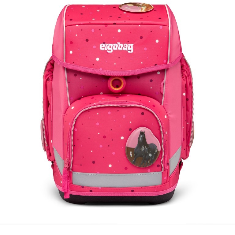 Schulranzen Cubo Set 5-teilig Urlaub auf dem ReitBärhof, Farbe: rosa/pink, Marke: Ergobag, EAN: 4057081151493, Abmessungen in cm: 28x40x25, Bild 2 von 6
