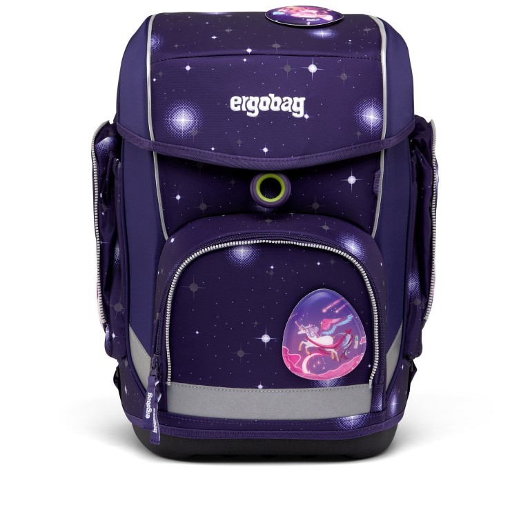 Schulranzen Cubo Galaxy Glow Set 5-teilig Bärgasus, Farbe: flieder/lila, Marke: Ergobag, EAN: 4057081153213, Abmessungen in cm: 28x40x25, Bild 2 von 7