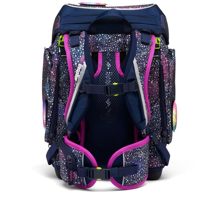 Schulranzen Cubo Super Glow Set 5-teilig Bärlaxy, Farbe: blau/petrol, Marke: Ergobag, EAN: 4057081177110, Abmessungen in cm: 28x38x25, Bild 5 von 6