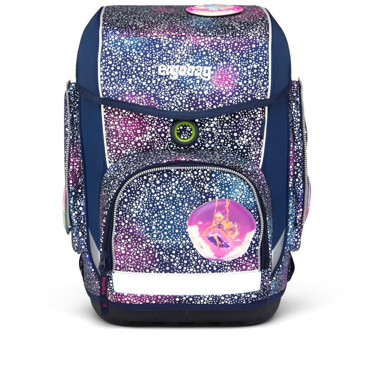 Schulranzen Cubo Super Glow Set 5-teilig Bärlaxy, Farbe: blau/petrol, Marke: Ergobag, EAN: 4057081177110, Abmessungen in cm: 28x38x25, Bild 6 von 6