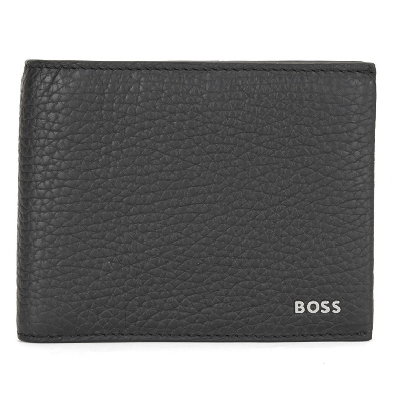 Geldbörse Crosstown Trifold Black, Farbe: schwarz, Marke: BOSS, EAN: 4021417679975, Abmessungen in cm: 12x9x2, Bild 1 von 4