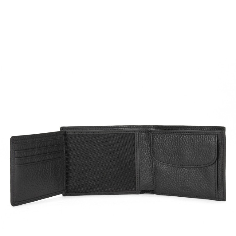 Geldbörse Crosstown Trifold Black, Farbe: schwarz, Marke: Boss, EAN: 4021417679975, Abmessungen in cm: 12x9x2, Bild 3 von 4