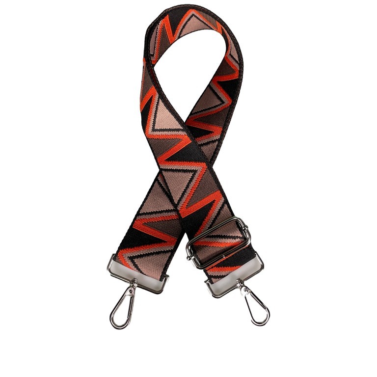 Schulterriemen Dreieck Silberkarabiner Orange, Farbe: orange, Marke: Hausfelder Manufaktur, EAN: 4065646013315, Bild 1 von 2