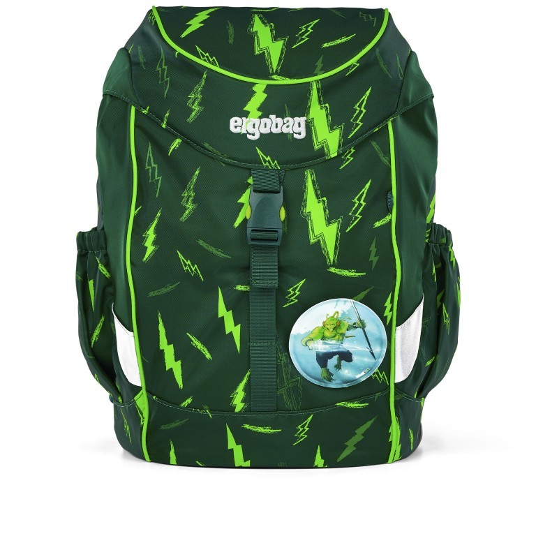 Kinderrucksack Mini Lumi Edition Bärtastisch, Farbe: grün/oliv, Marke: Ergobag, EAN: 4057081149018, Abmessungen in cm: 22x30x14, Bild 7 von 7