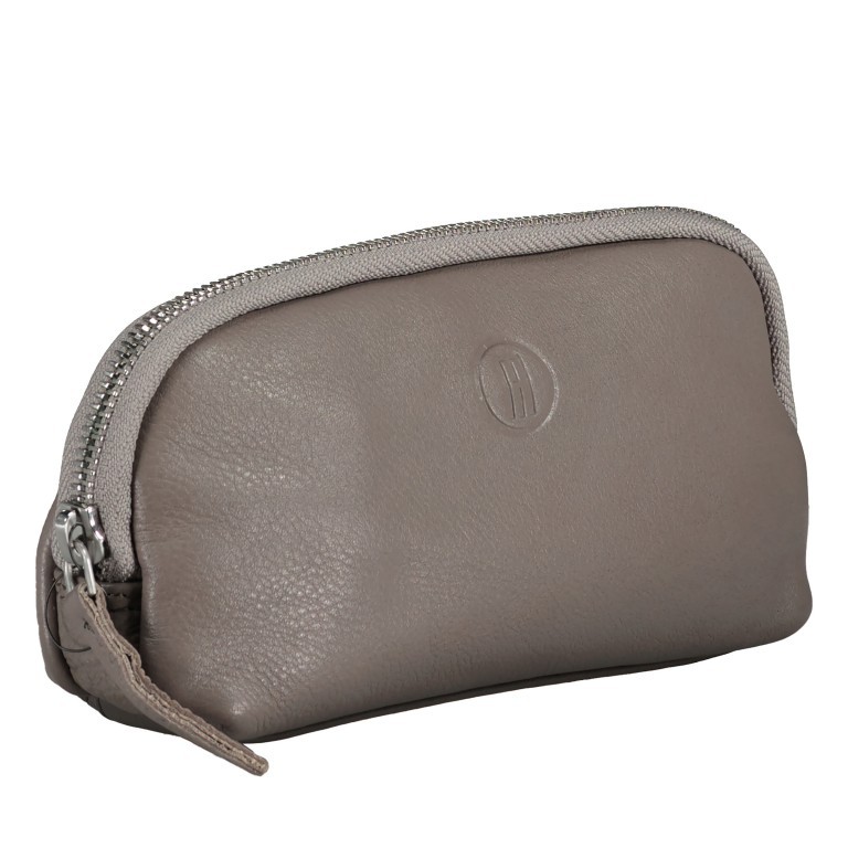 Etui / Mäppchen Nappa Grau, Farbe: grau, Marke: Hausfelder Manufaktur, EAN: 4065646011199, Abmessungen in cm: 17x9x3, Bild 2 von 4