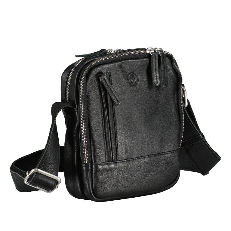 Umhängetasche Black, Farbe: schwarz, Marke: Hausfelder Manufaktur, EAN: 4065646011922, Abmessungen in cm: 19x21x10, Bild 2 von 6